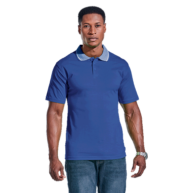 Mens Jacquard Collar Golf Shirt - Shirts