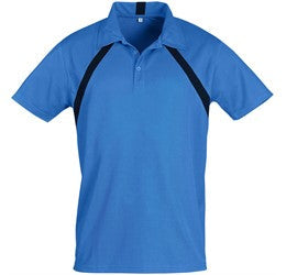 Mens Jebel Golf Shirt - Red Only-L-Blue-BU