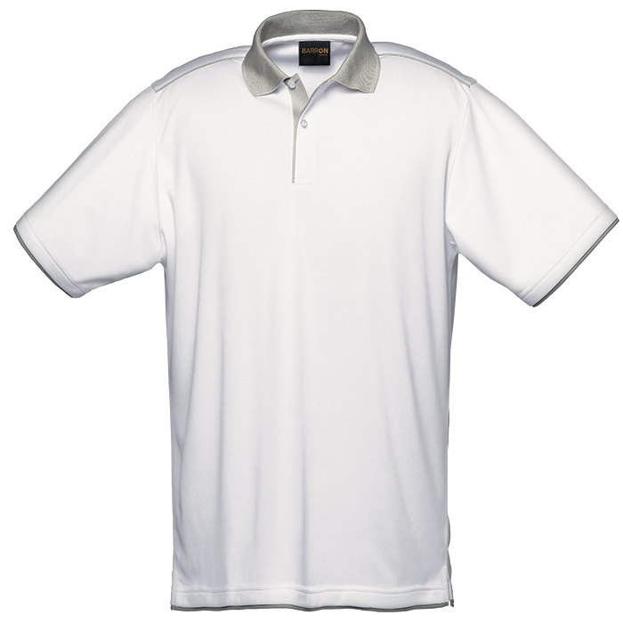 Mens Leisure Golfer White/Grey / SML / Last Buy - Golf Shirts