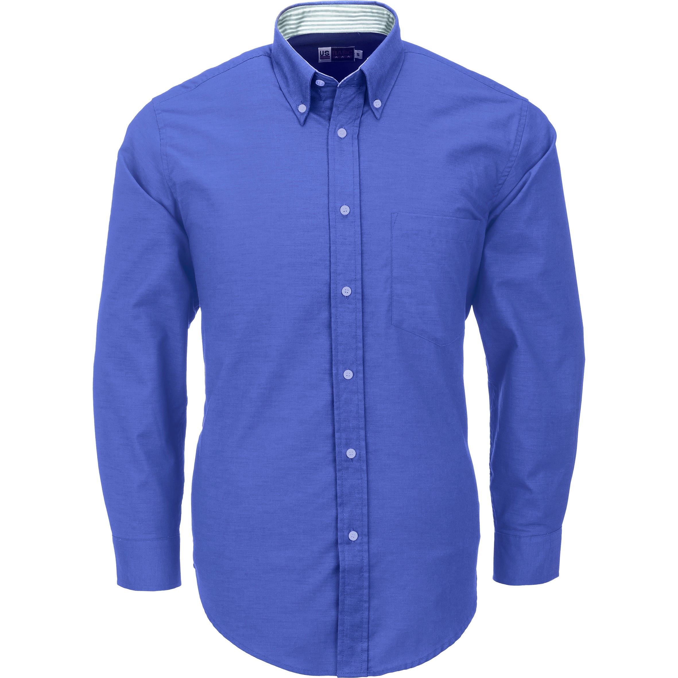 Mens Long Sleeve Aspen Shirt-L-New Blue-NB