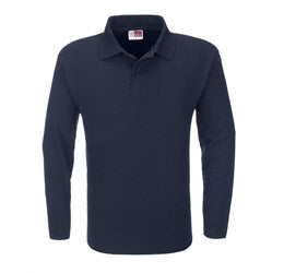 Mens Long Sleeve Boston Golf Shirt - Black Only-