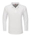 Mens Long Sleeve Boston Golf Shirt - Black Only-2XL-White-W