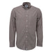 Mens Long Sleeve Broadcloth Work Shirt Burgundy/White Check / M - High Grade Shirts