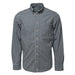 Mens Long Sleeve Broadcloth Work Shirt Charc/Grey/White Check / 2XL - High Grade Shirts