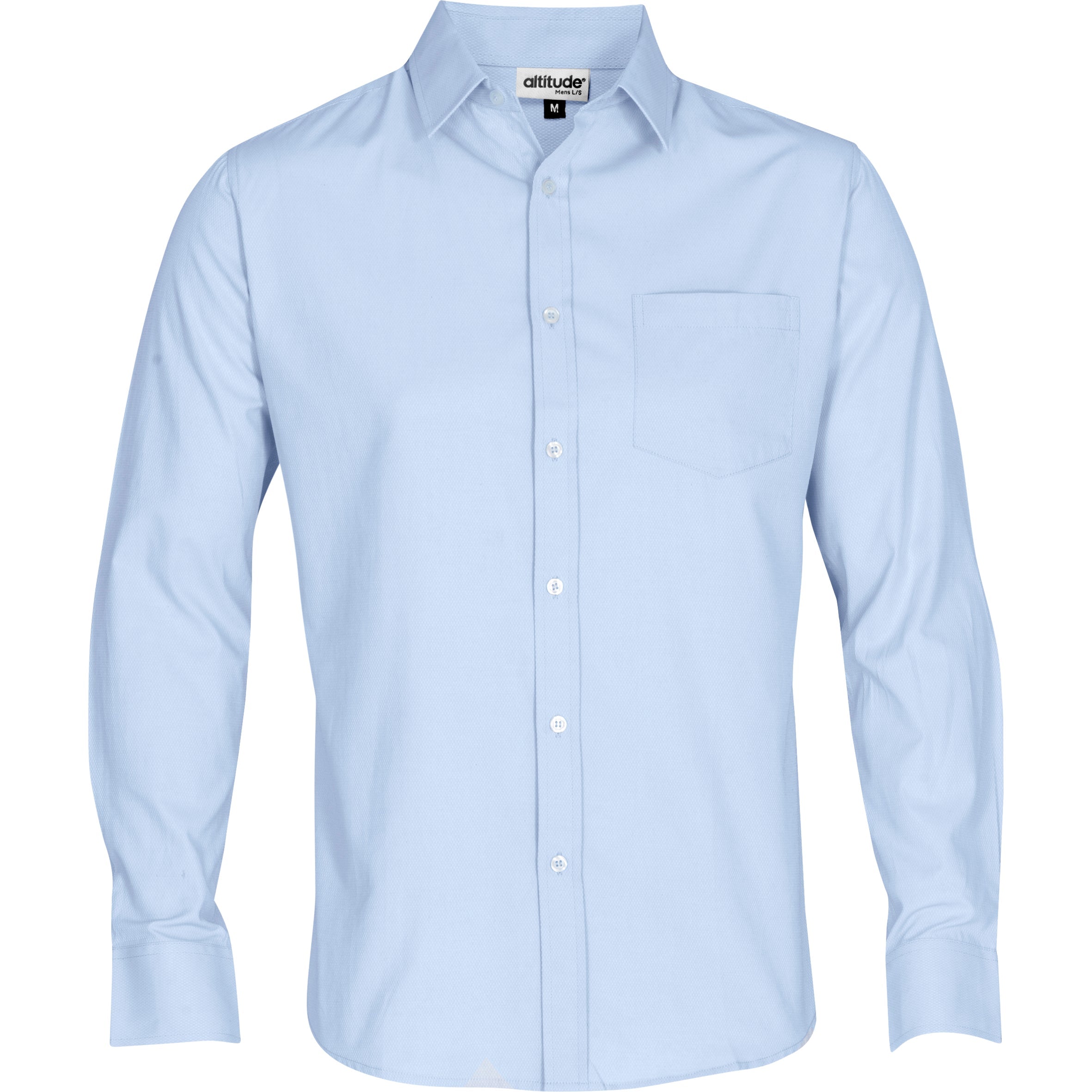 Mens Long Sleeve Carolina Shirt-L-Sky Blue-SB