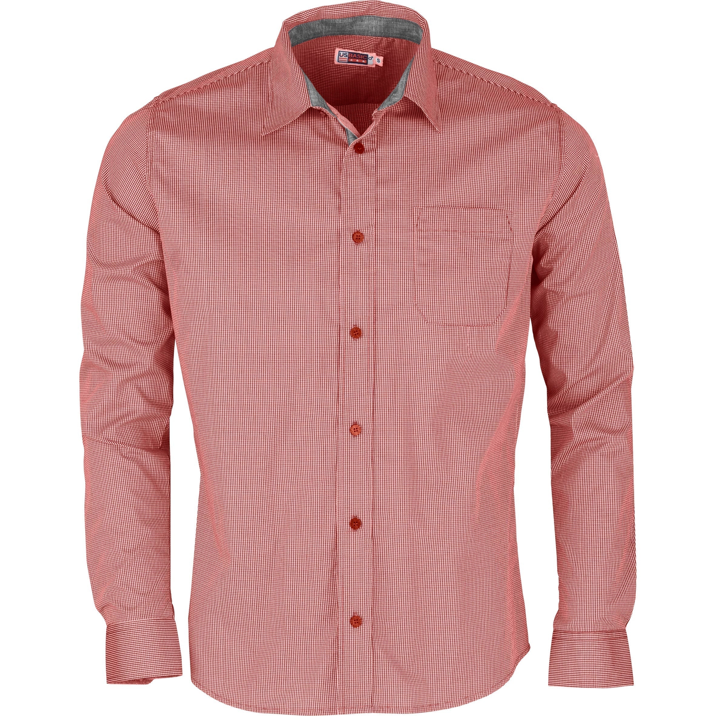 Mens Long Sleeve Coventry Shirt-2XL-Red-R