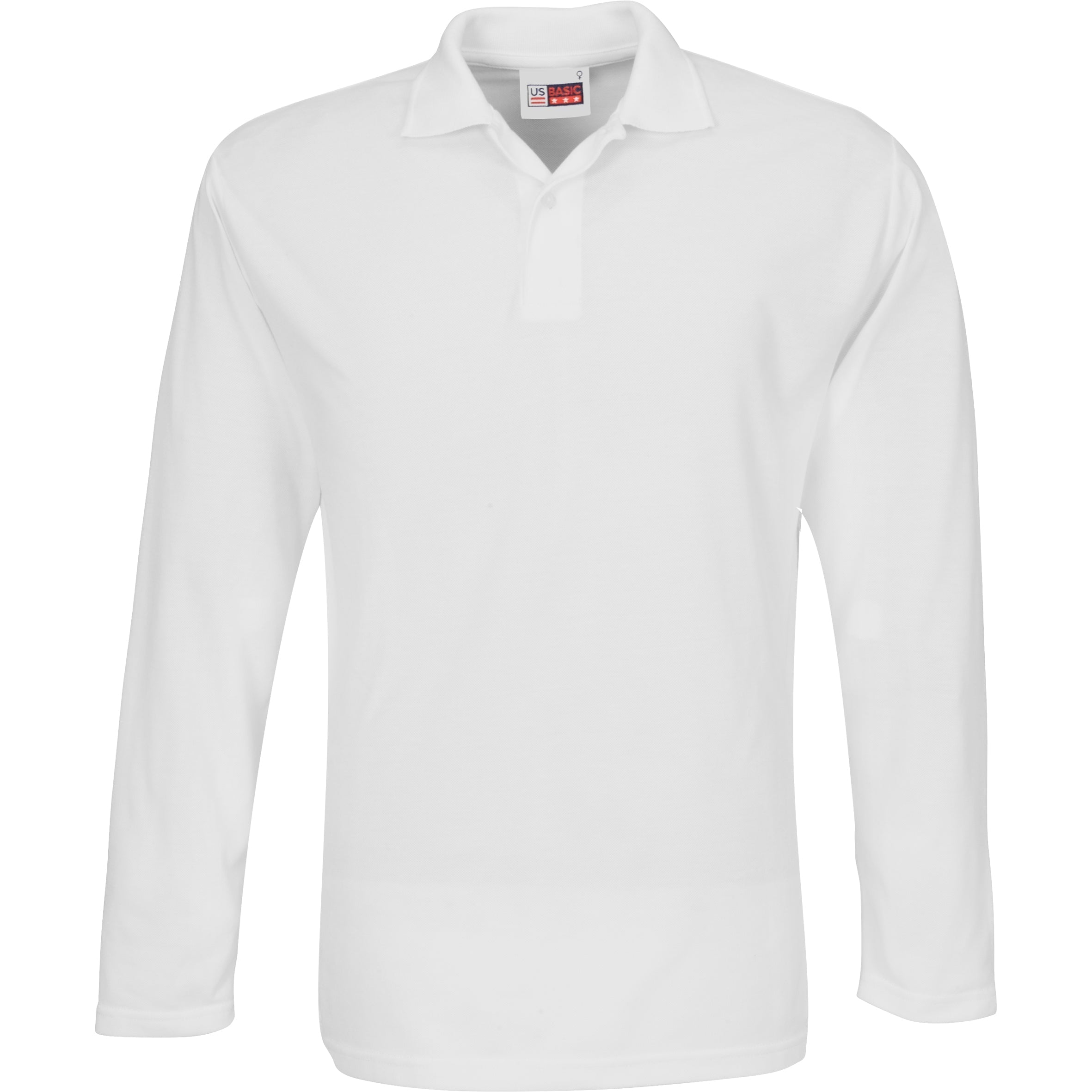 Mens Long Sleeve Elemental Golf Shirt-2XL-White-W