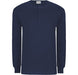 Mens Long Sleeve Henley T-Shirt - Navy Only-