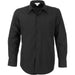 Mens Long Sleeve Metro Shirt - Grey Only-L-Black-BL