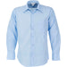 Mens Long Sleeve Metro Shirt - Grey Only-L-Light Blue-LB