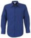 Mens Long Sleeve Metro Shirt - Grey Only-L-Royal Blue-RB