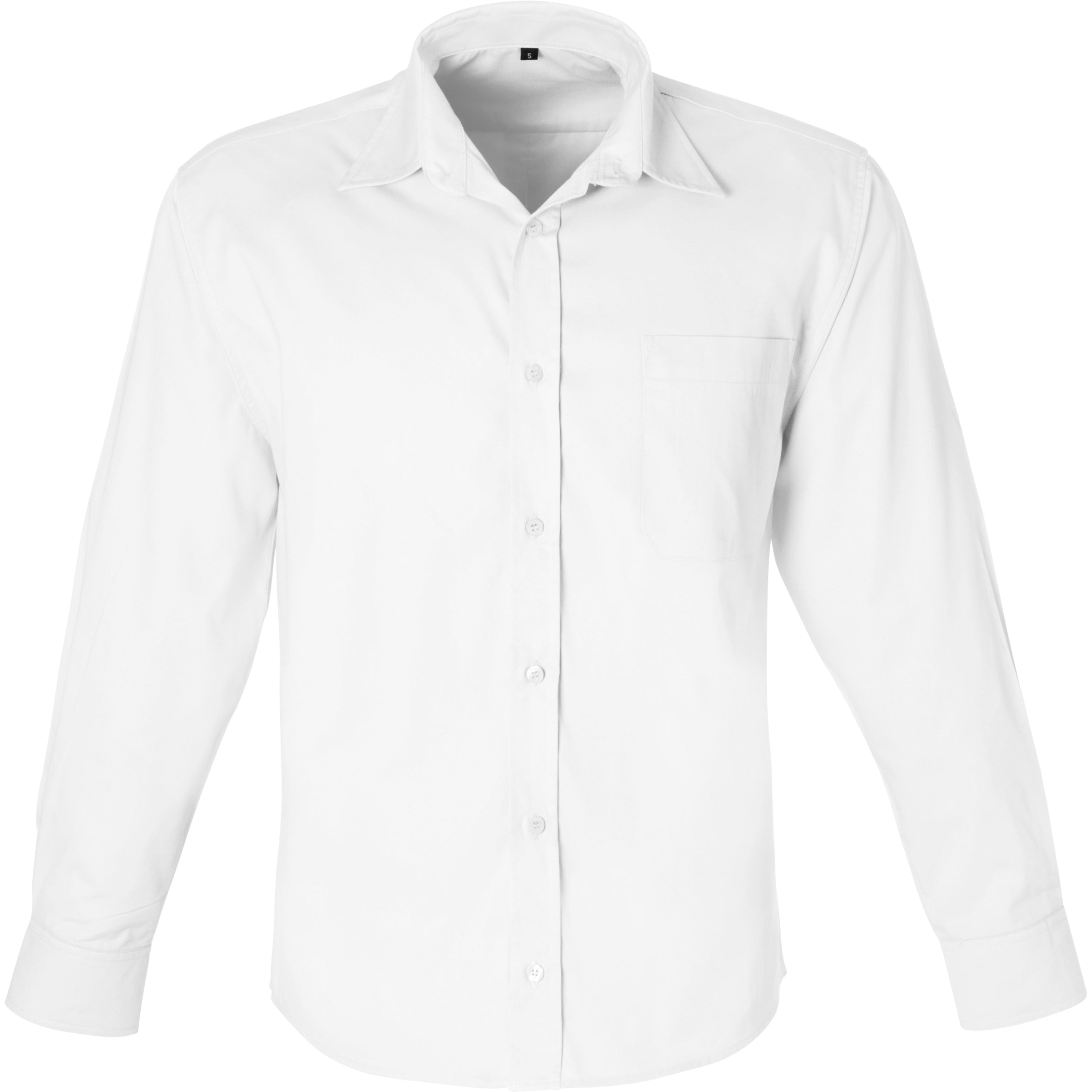 Mens Long Sleeve Milano Shirt-2XL-White-W