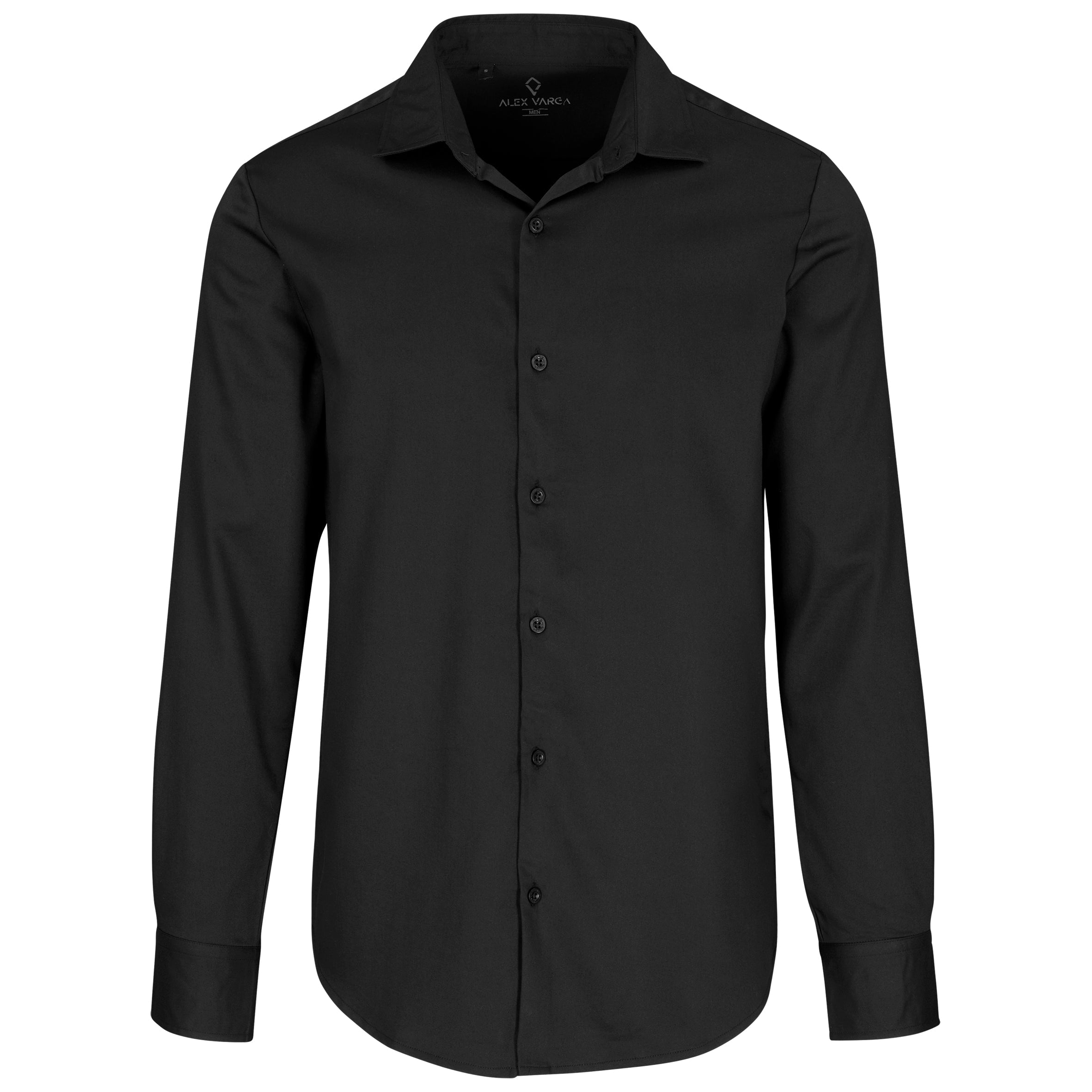 Mens Long Sleeve Opus Stretch Shirt L / Black / BL