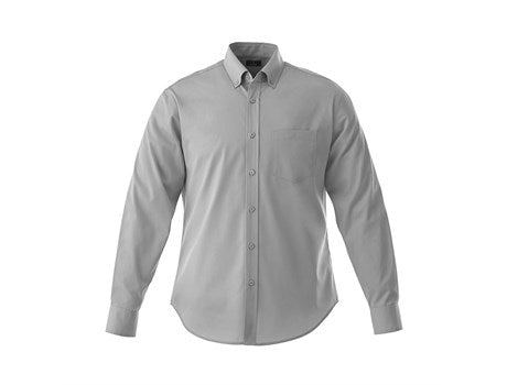 Mens Long Sleeve Wilshire Shirt - Grey