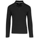 Mens Long Sleeve Zenith Golf Shirt - White Only-2XL-Black-BL