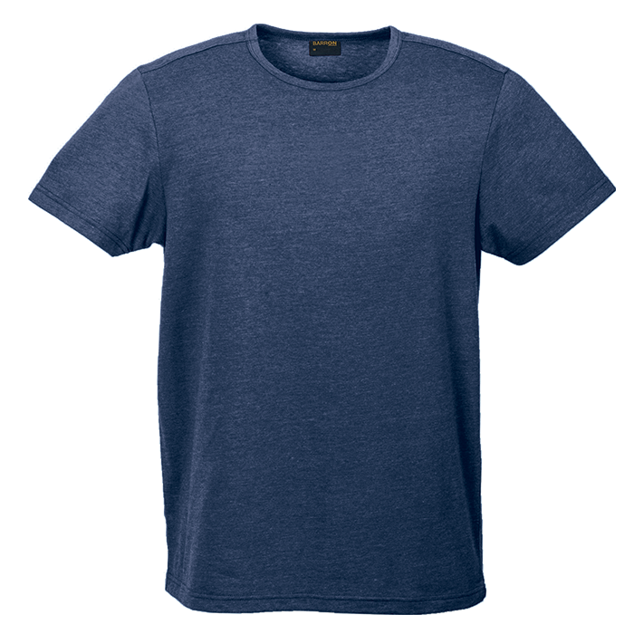 Mens Melange Crew Neck T-Shirt Navy / XS / Regular - T-Shirts