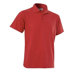 Mens Melrose Heavyweight Golf Shirt - White Only-L-Red-R