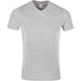 Mens Michigan Melange V-Neck T-Shirt-L-Grey-GY