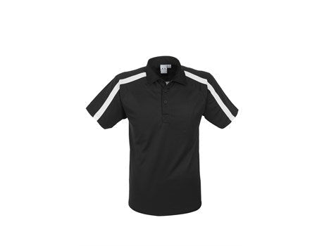 Mens Monte Carlo Golf Shirt - Navy Only-L-Black-BL