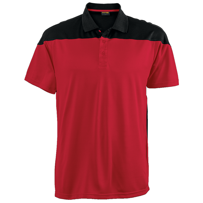 Mens Omega Golfer Red/Black / SML / Regular - Golf Shirts