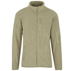 Mens Oslo Micro Fleece Jacket-Coats & Jackets-2XL-Stone-ST