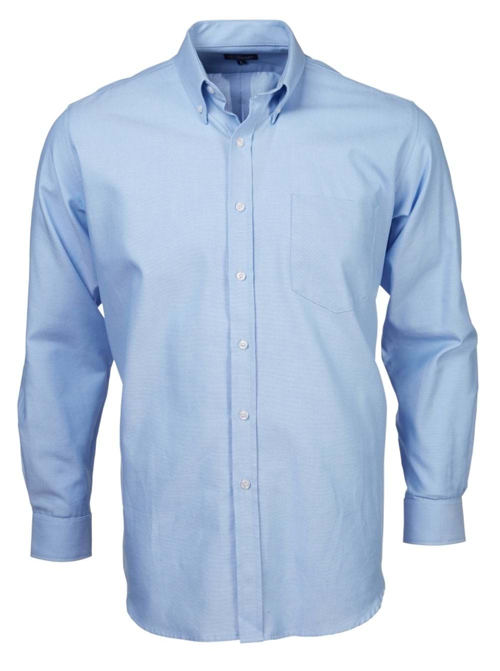 Mens Oxford 371 L/S Shirt - Blue / 2XL