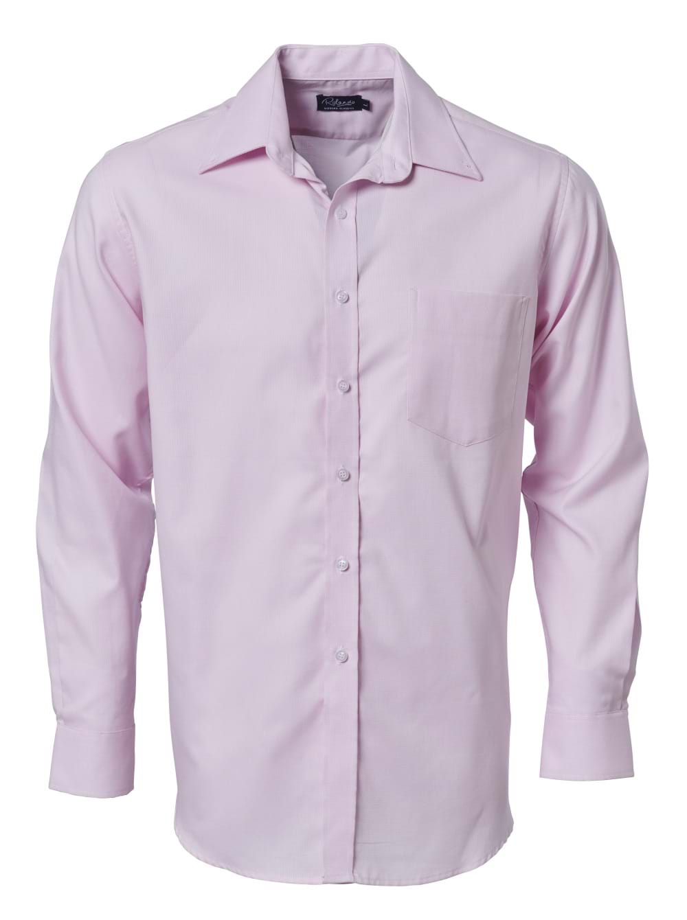 Mens Oxford K373 L/S Shirt - Pink / S