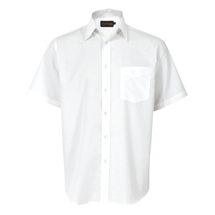 Mens Oxford Lounge Short Sleeve White / SML / Regular - Shirts-Corporate