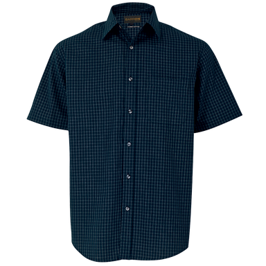 Mens Pioneer Check Lounge Short Sleeve  Navy / SML / 