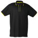 Mens Piping Golfer Black/Yellow / SML / Regular - Golf Shirts