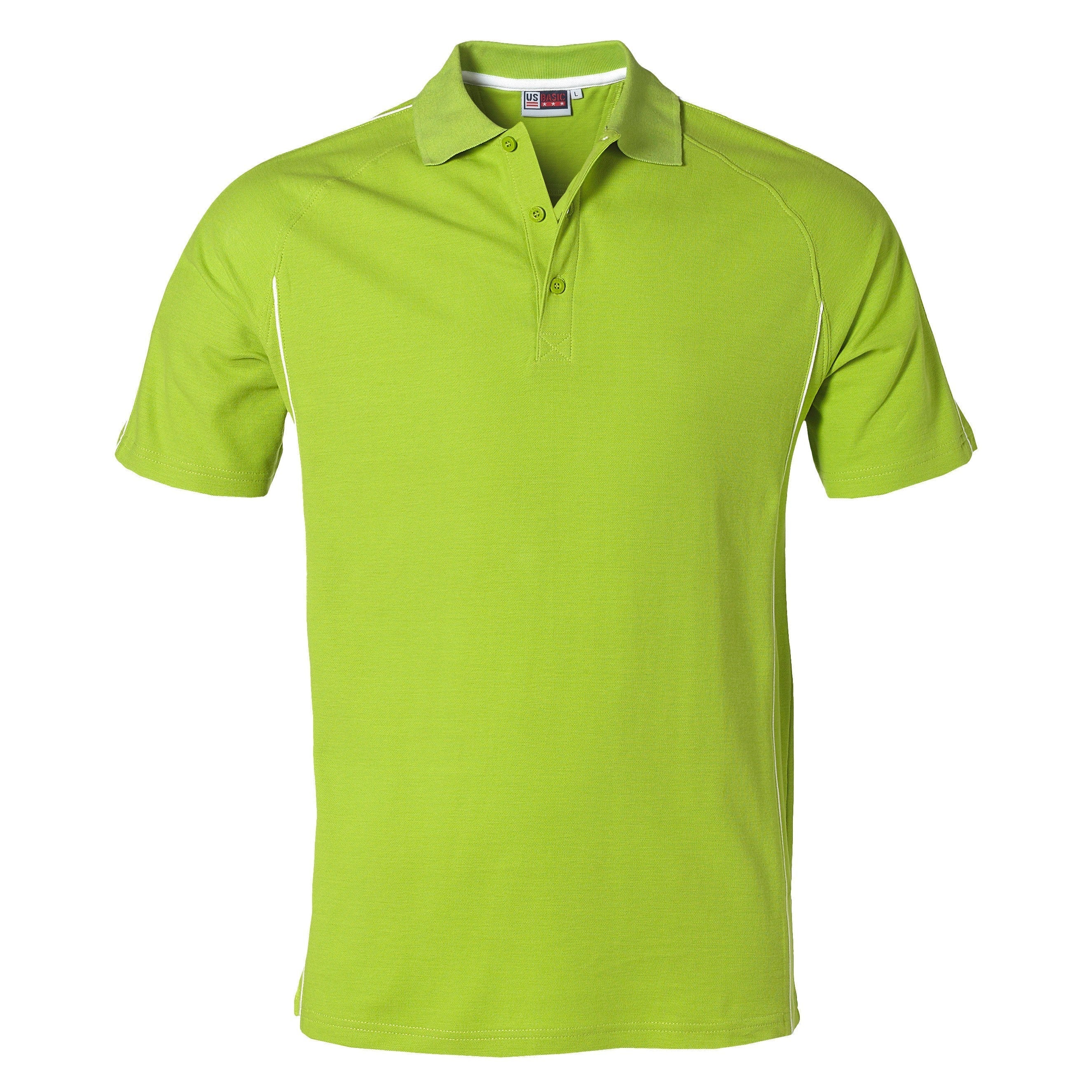 Mens Pontiac Golf Shirt - Lime Only-2XL-Lime-L