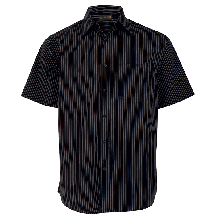 Mens Quest Lounge Short Sleeve Black/White / SML / Regular - Shirts-Corporate