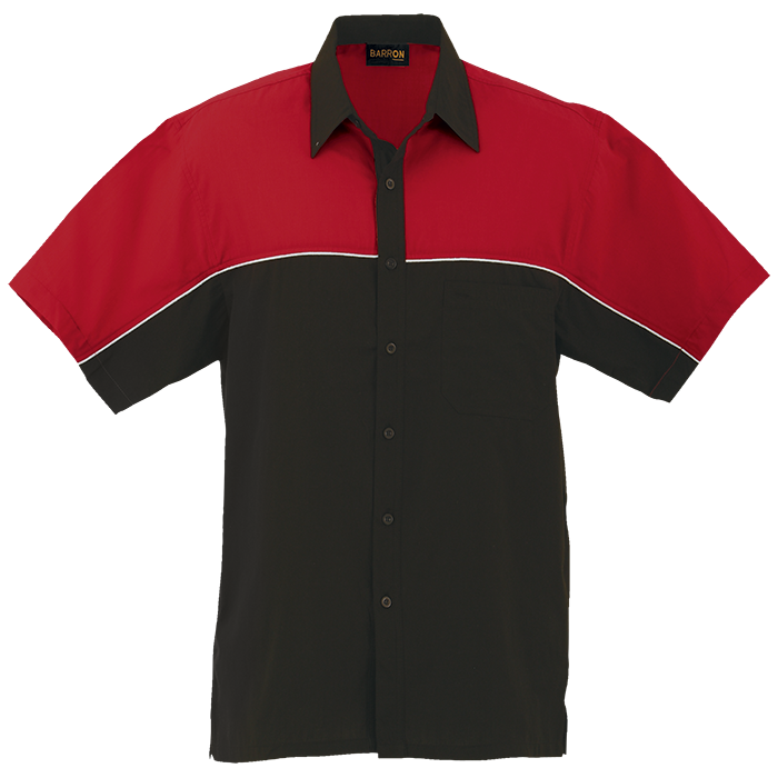 Mens Racing Pit Shirt Red/Black / SML / Regular - Shirts-Racing