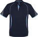 Mens Razor Golf Shirt-2XL-Navy With Light Blue-NLB