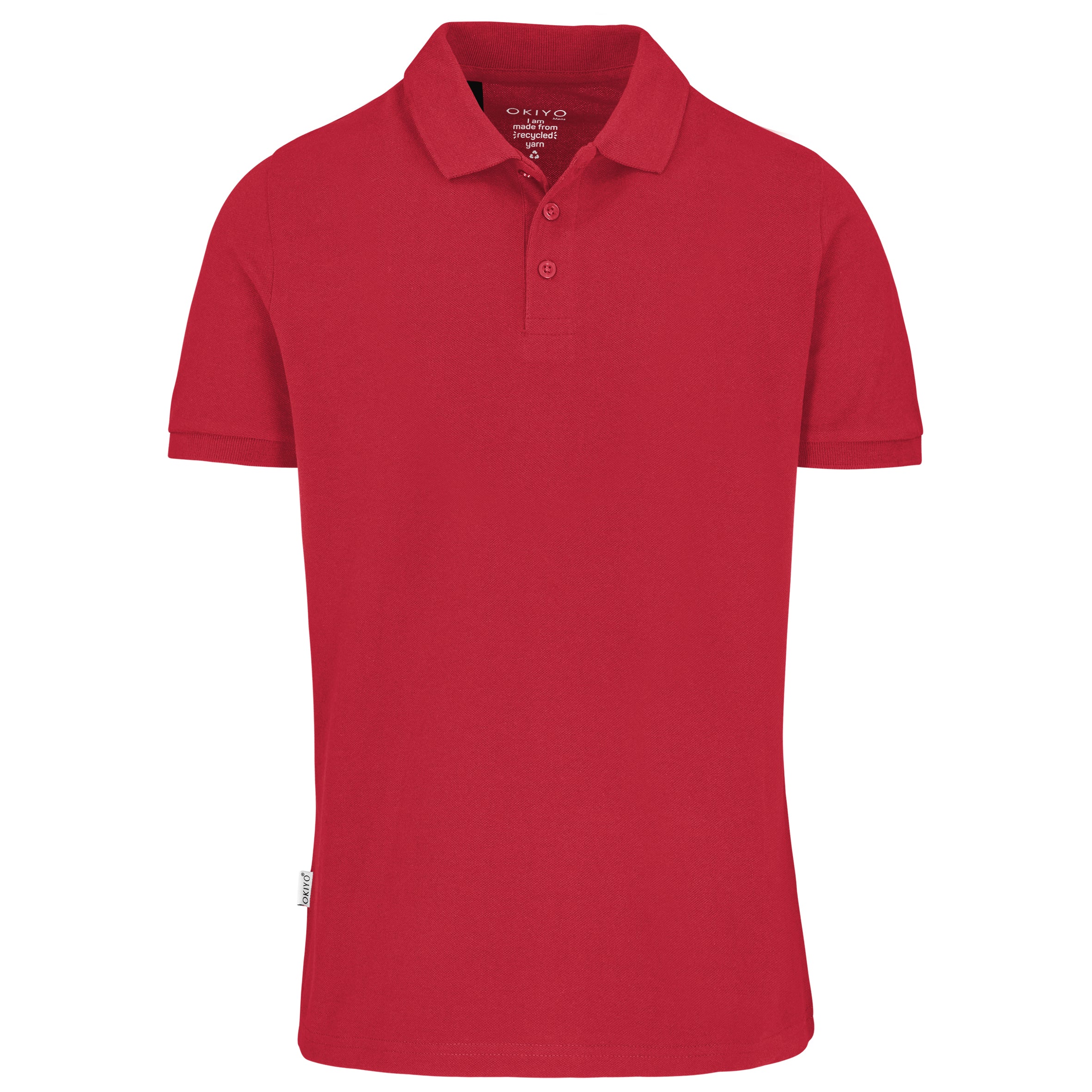 Mens Recycled Golf Shirt L / Red / R