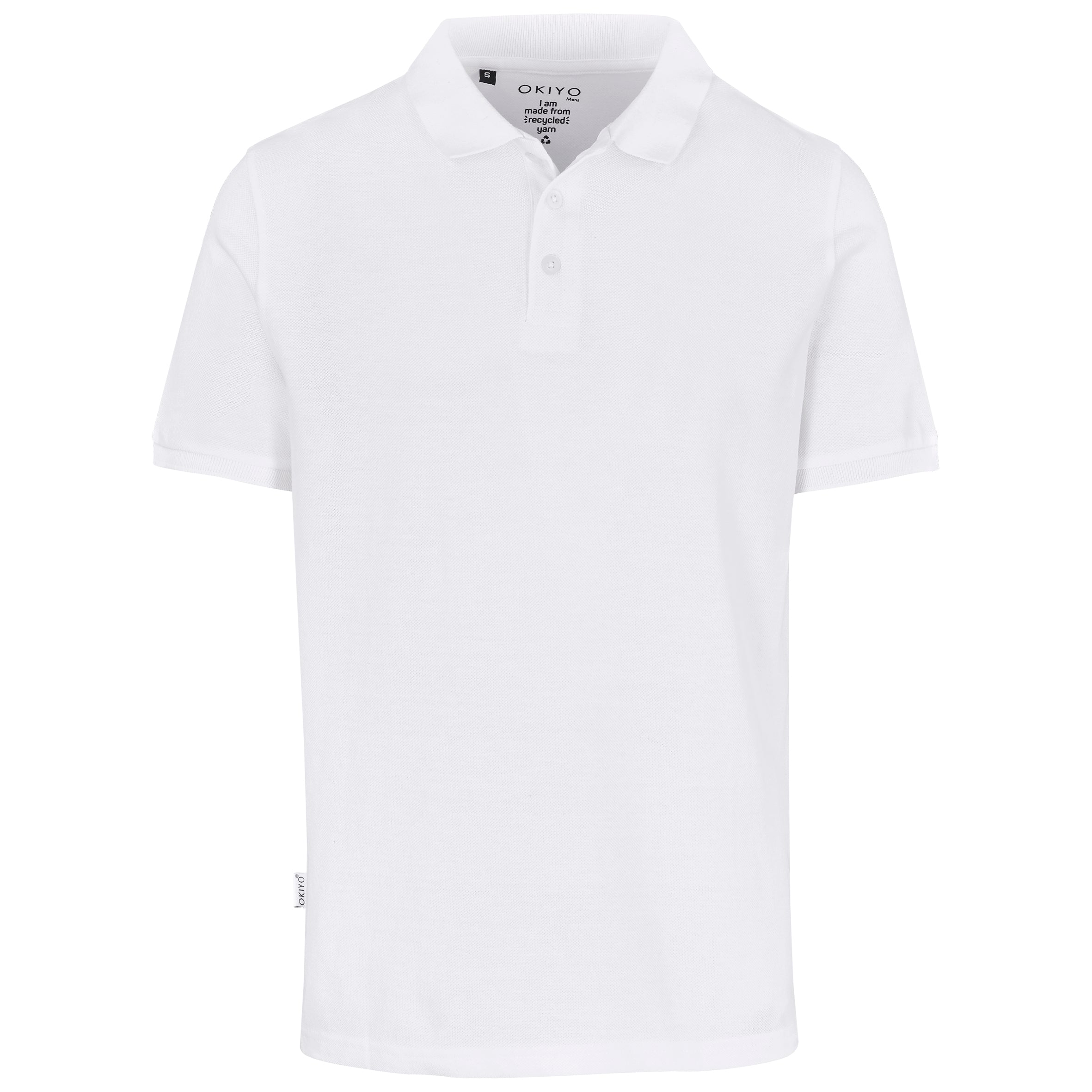 Mens Recycled Golf Shirt L / White / W
