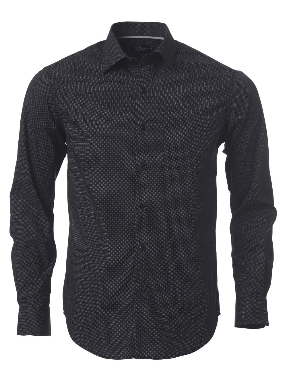 Mens Regent CP2 L/S Shirt - Black / 4XL
