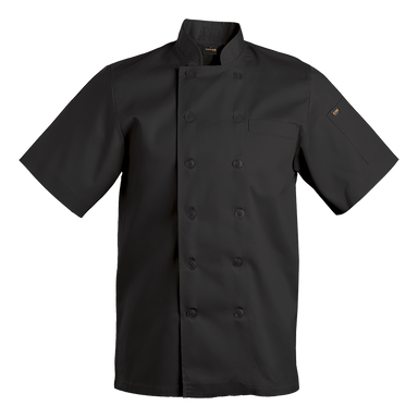 Mens Savona Short Sleeve Chef Jacket  Black / XS / 