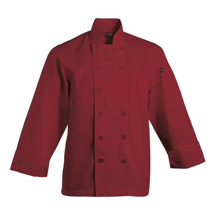 Mens Savona Long Sleeve Chef Jacket  Red / XS / 