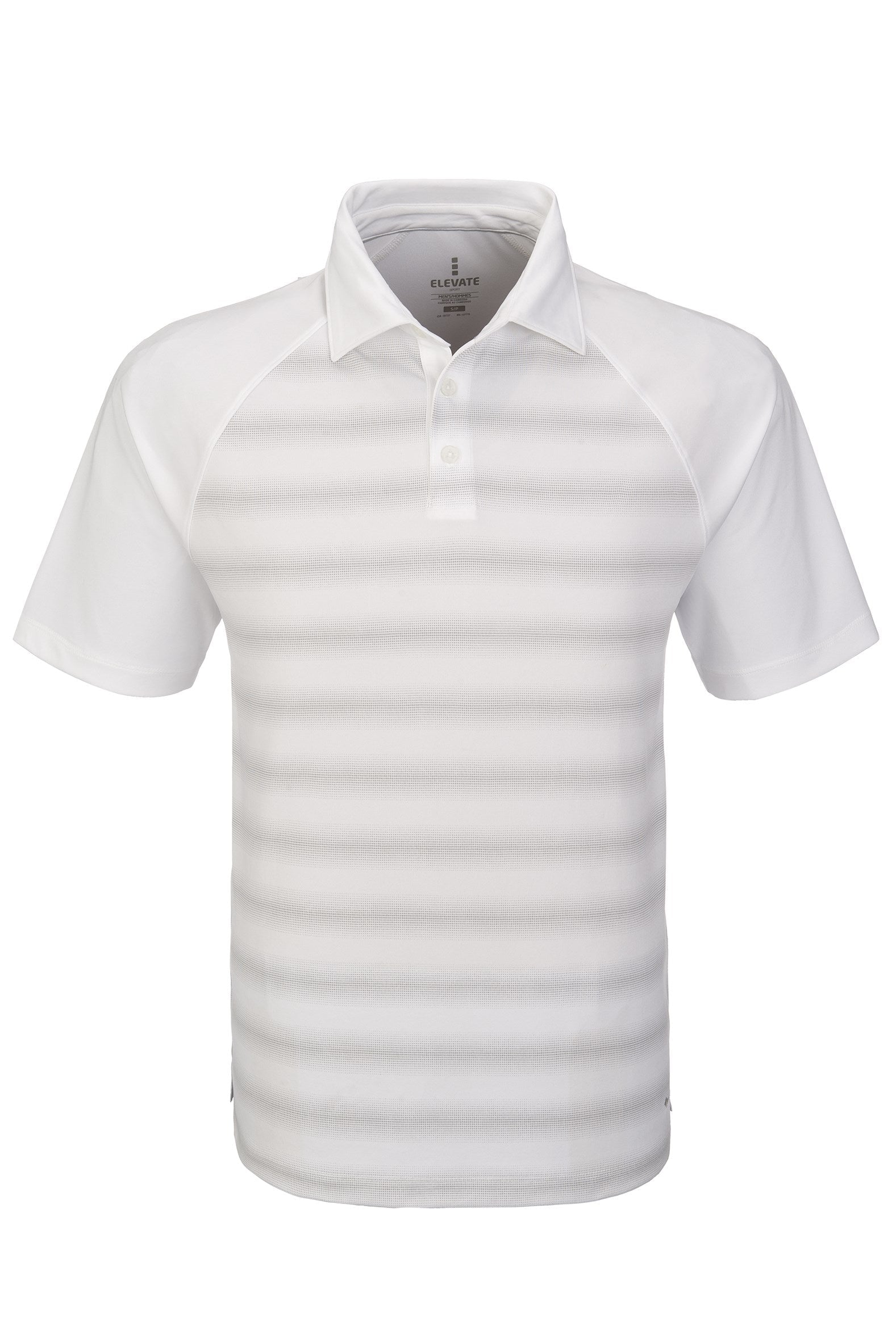Mens Shimmer Golf Shirt - Black Only-2XL-White-W