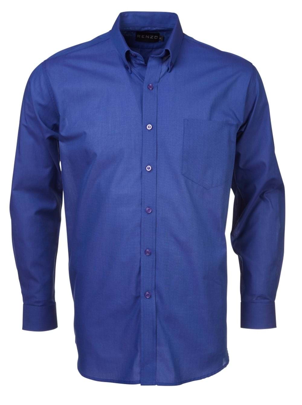 Mens S05 L/S Shirt - French blue Blue / 5XL