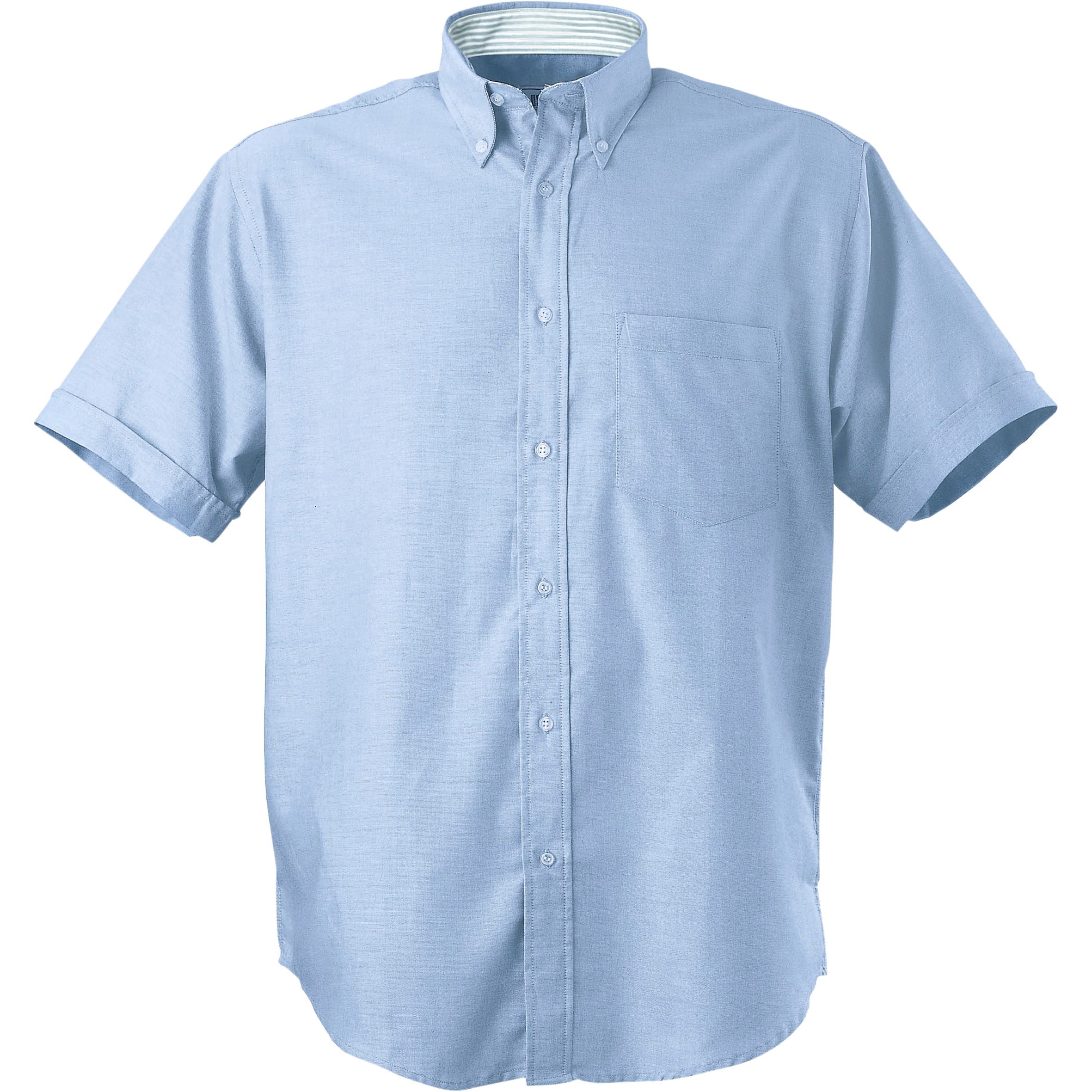Mens Short Sleeve Aspen Shirt-L-Blue-BU