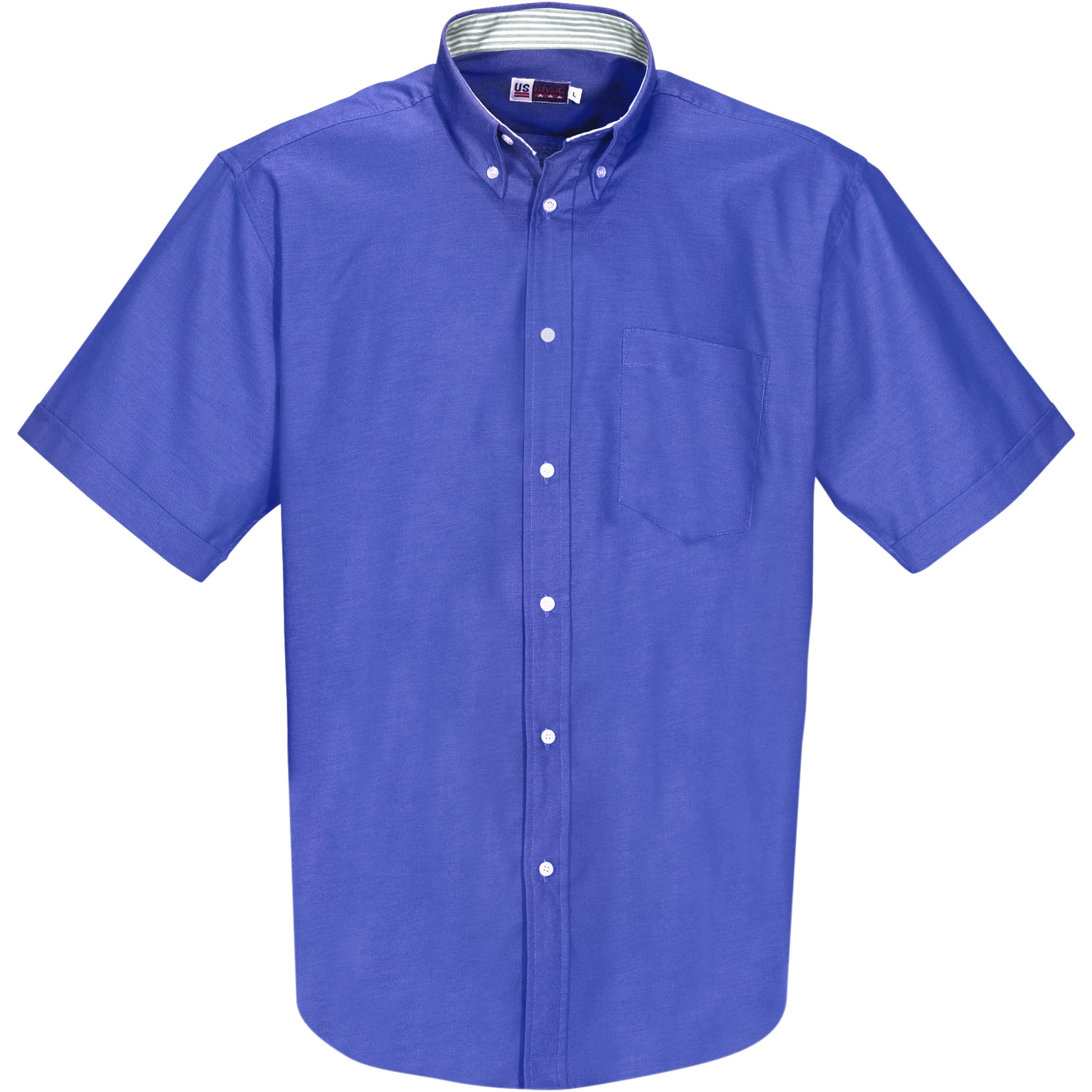 Mens Short Sleeve Aspen Shirt-L-New Blue-NB