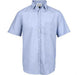 Mens Short Sleeve Duke Shirt - White Only-L-Light Blue-LB