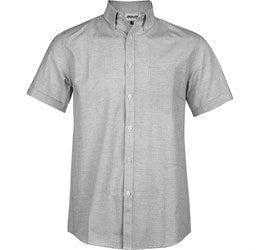 Mens Short Sleeve Earl Shirt - Sky Blue Only-L-Grey-GY