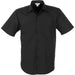 Mens Short Sleeve Metro Shirt - Black Only-2XL-Black-BL