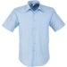 Mens Short Sleeve Metro Shirt - Black Only-2XL-Light Blue-LB