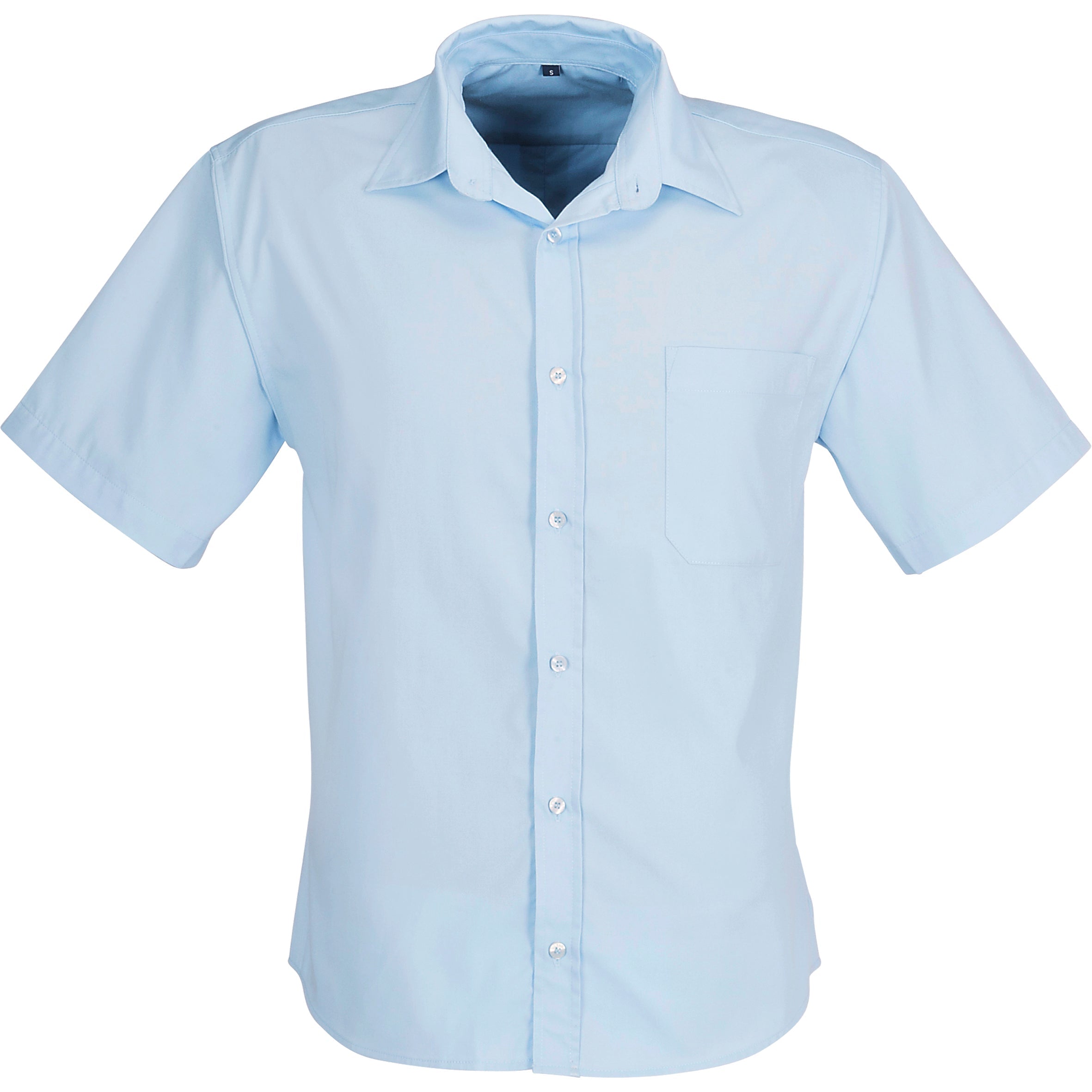Mens Short Sleeve Milano Shirt-2XL-Light Blue-LB