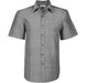 Mens Short Sleeve Oxford Shirt - White Only-2XL-Charcoal-C