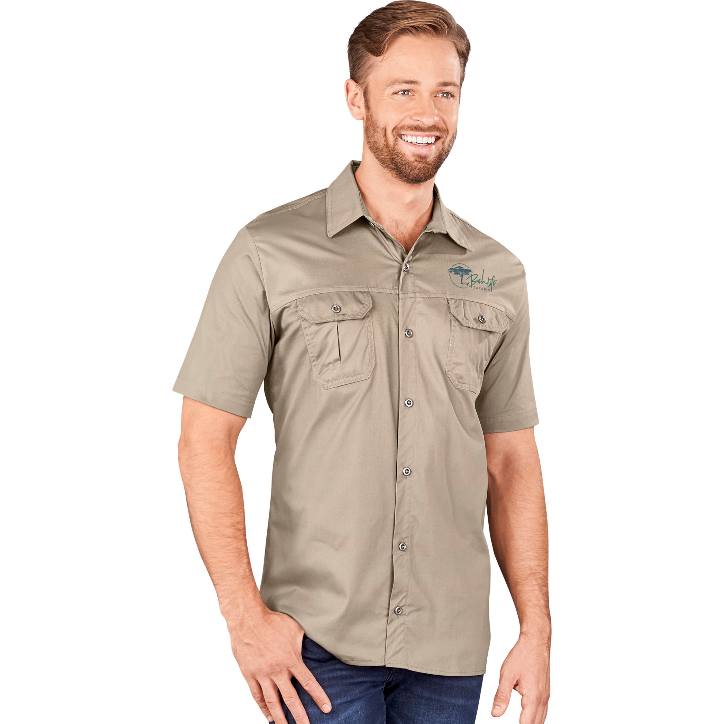 Mens Short Sleeve Wildstone Shirt - Camouflage
